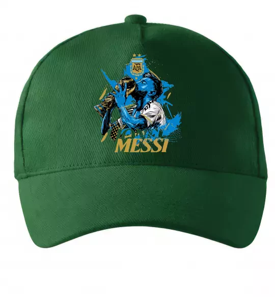 Кепка Lionel Messi з кубком Темно-зеленый фото