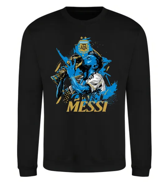 Свитшот Lionel Messi з кубком Черный фото