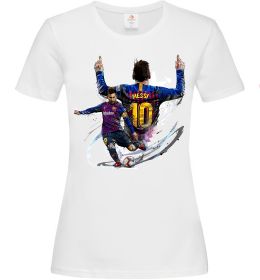 Женская футболка Messi Barcelona