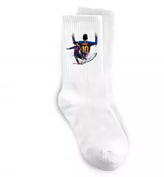 Шкарпетки Messi Barcelona Білий фото