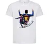 Дитяча футболка Messi Barcelona Білий фото