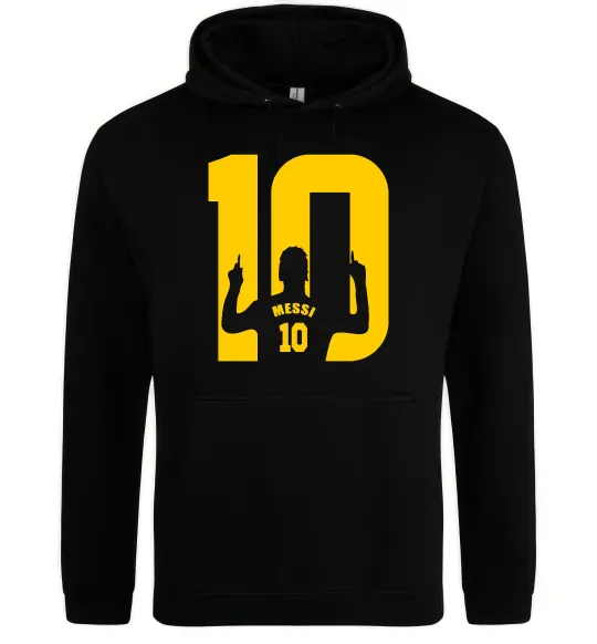 Женская толстовка (худи) Messi 10 Черный фото