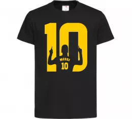 Детская футболка Messi 10 Черный фото