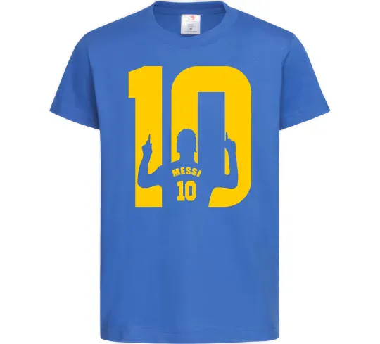 Дитяча футболка Messi 10 Яскраво-синій фото