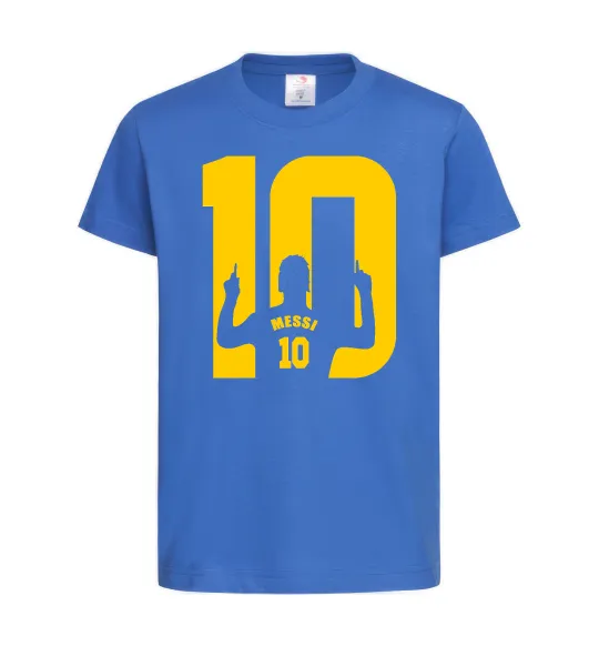 Дитяча футболка Messi 10 Яскраво-синій фото