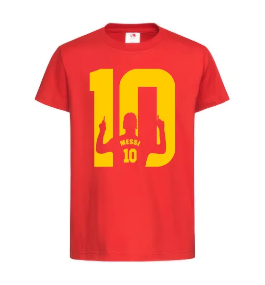 Дитяча футболка Messi 10 Червоний фото
