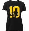 Жіноча преміум футболка Messi 10 Чорний фото