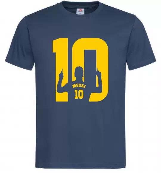 Мужская футболка Messi 10 Темно-синий фото