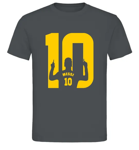 Мужская футболка Messi 10 Графит фото