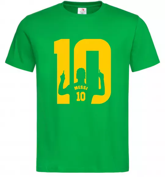 Мужская футболка Messi 10 Зеленый фото