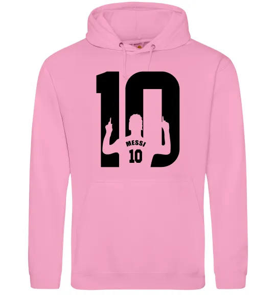 Чоловіча толстовка (худі) Messi 10 Рожевий фото