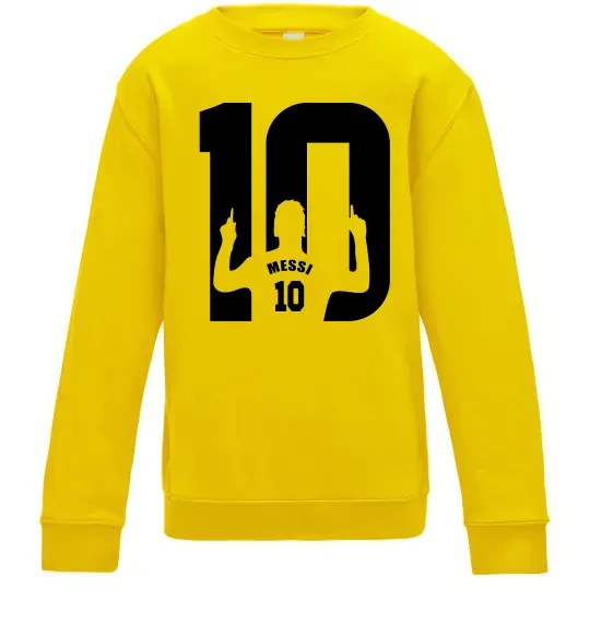Дитячий світшот Messi 10 Сонячно жовтий фото