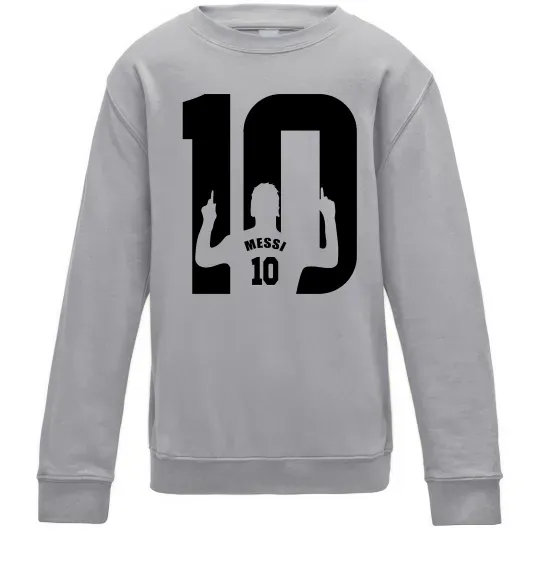 Дитячий світшот Messi 10 Сірий меланж фото
