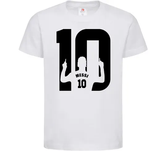 Дитяча футболка Messi 10 Білий фото