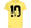 Дитяча футболка Messi 10 Лимонний фото