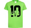 Дитяча футболка Messi 10 Лаймовий фото