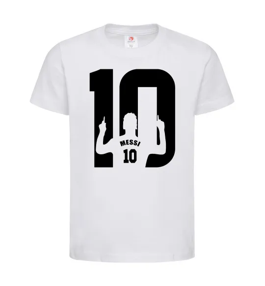 Дитяча футболка Messi 10 Білий фото