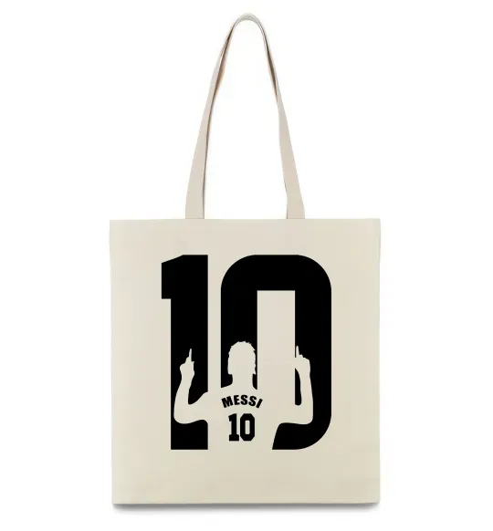 Эко-сумка Messi 10 Бежевый фото