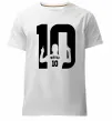 Мужская премиум футболка Messi 10 Белый фото