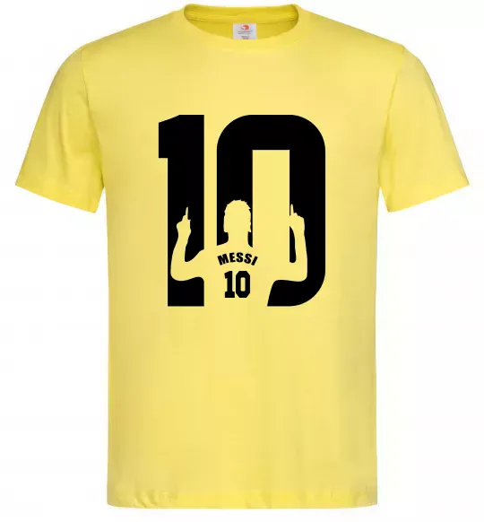 Мужская футболка Messi 10 Лимонный фото