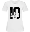 Женская футболка Messi 10 Белый фото