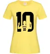 Женская футболка Messi 10 Лимонный фото