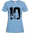 Женская футболка Messi 10 Голубой фото