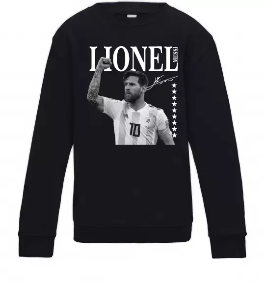 Дитячий світшот Lionel Messi підпис Чорний фото