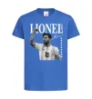 Дитяча футболка Lionel Messi підпис Яскраво-синій фото