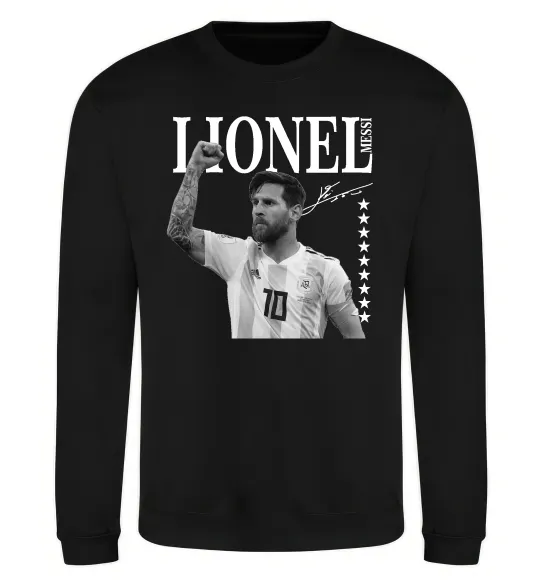 Світшот Lionel Messi підпис Чорний фото