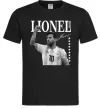 Чоловіча футболка Lionel Messi підпис Чорний фото