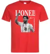 Чоловіча футболка Lionel Messi підпис Червоний фото