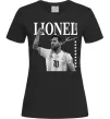 Женская футболка Lionel Messi підпис Черный фото
