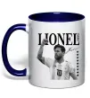 Чашка с цветной ручкой Lionel Messi підпис Глубокий темно-синий Чашка с цветной ручкой Lionel Messi підпис Глубокий темно-синий фото