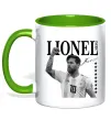Чашка с цветной ручкой Lionel Messi підпис Зеленый Чашка с цветной ручкой Lionel Messi підпис Зеленый фото