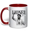 Чашка с цветной ручкой Lionel Messi підпис Красный Чашка с цветной ручкой Lionel Messi підпис Красный фото
