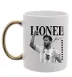Чашка с цветной ручкой Lionel Messi підпис Золото Чашка с цветной ручкой Lionel Messi підпис Золото фото