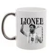 Чашка с цветной ручкой Lionel Messi підпис Серебро Чашка с цветной ручкой Lionel Messi підпис Серебро фото