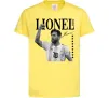 Детская футболка Lionel Messi підпис Лимонный фото