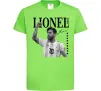 Детская футболка Lionel Messi підпис Лаймовый фото