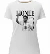 Женская премиум футболка Lionel Messi підпис Белый фото