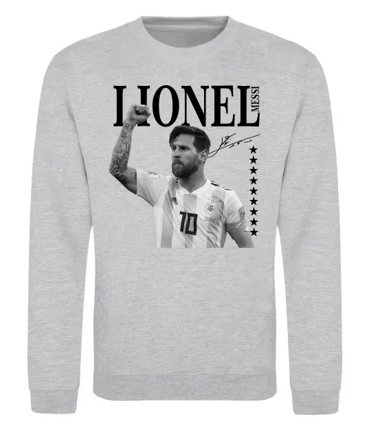 Свитшот Lionel Messi підпис Серый меланж фото