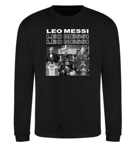 Світшот Messi колаж Чорний фото