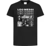 Детская футболка Messi колаж Черный фото