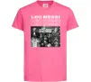 Детская футболка Messi колаж Ярко-розовый фото