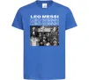 Детская футболка Messi колаж Ярко-синий фото
