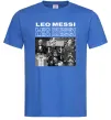 Мужская футболка Messi колаж Ярко-синий фото