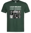 Мужская футболка Messi колаж Темно-зеленый фото