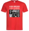Мужская футболка Messi колаж Красный фото