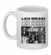 Чашка керамічна Messi колаж Білий фото